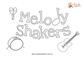 Melody Shakers Coloring Page